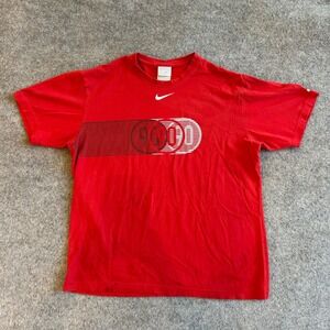 Vintage Y2K Nike Silver Tag Center Swoosh Dri-Fit Graphic T-Shirt Adult XL